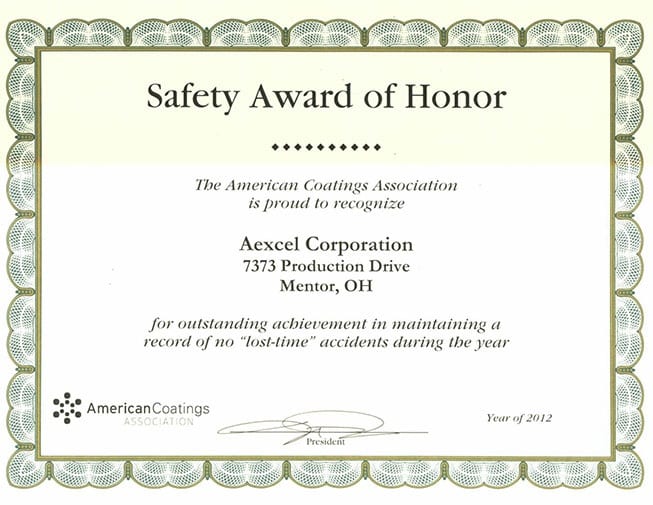 safety award