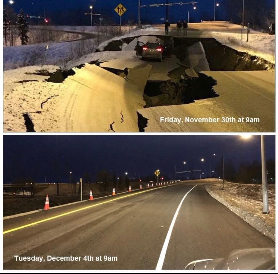 Aexcel Customer Helps Rebuild (And Restripe) Alaska After Earthquake