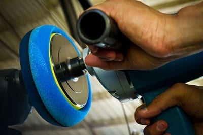 powered hand sander prepare an item to be painted