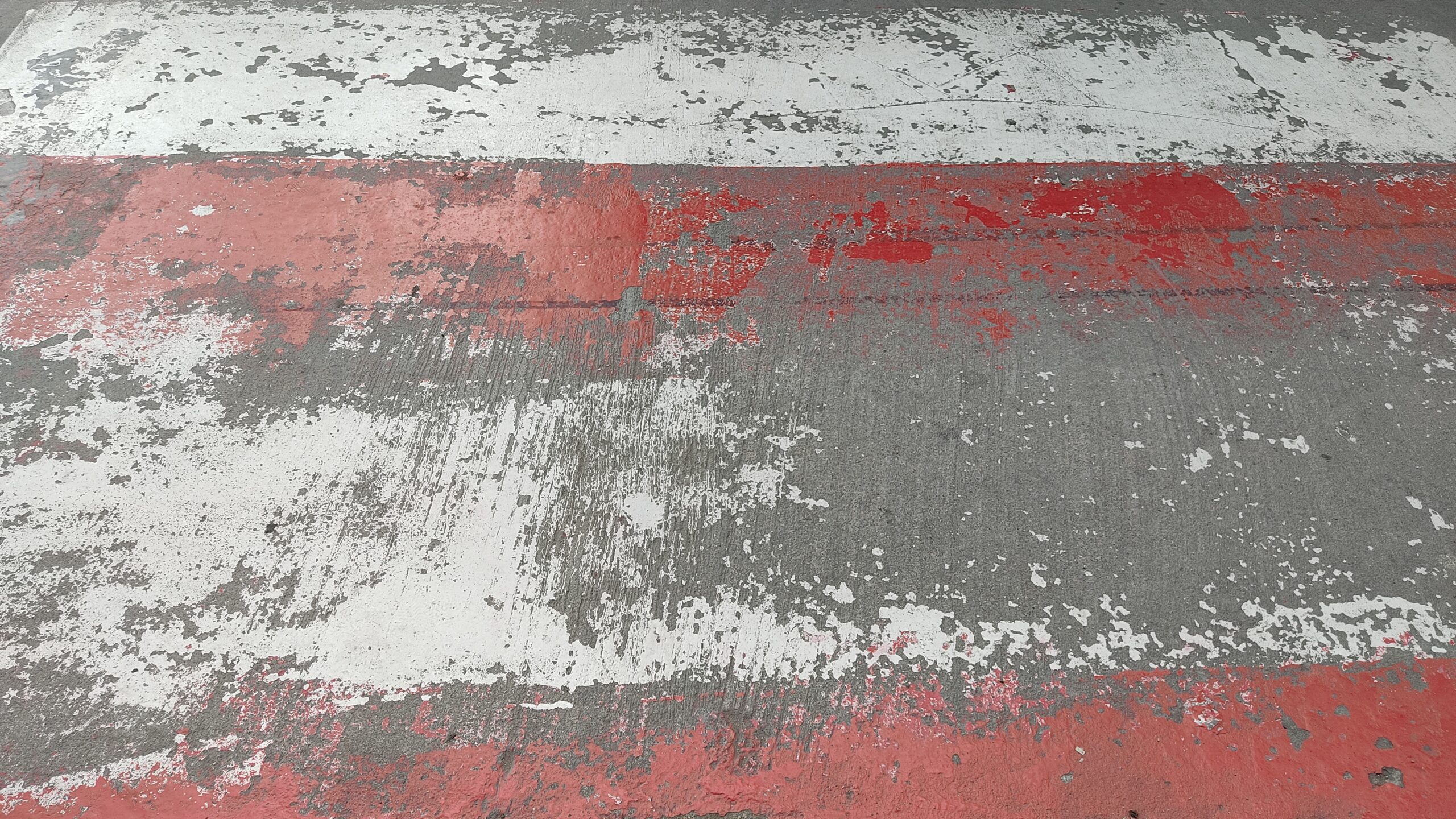 Failing paint coating
